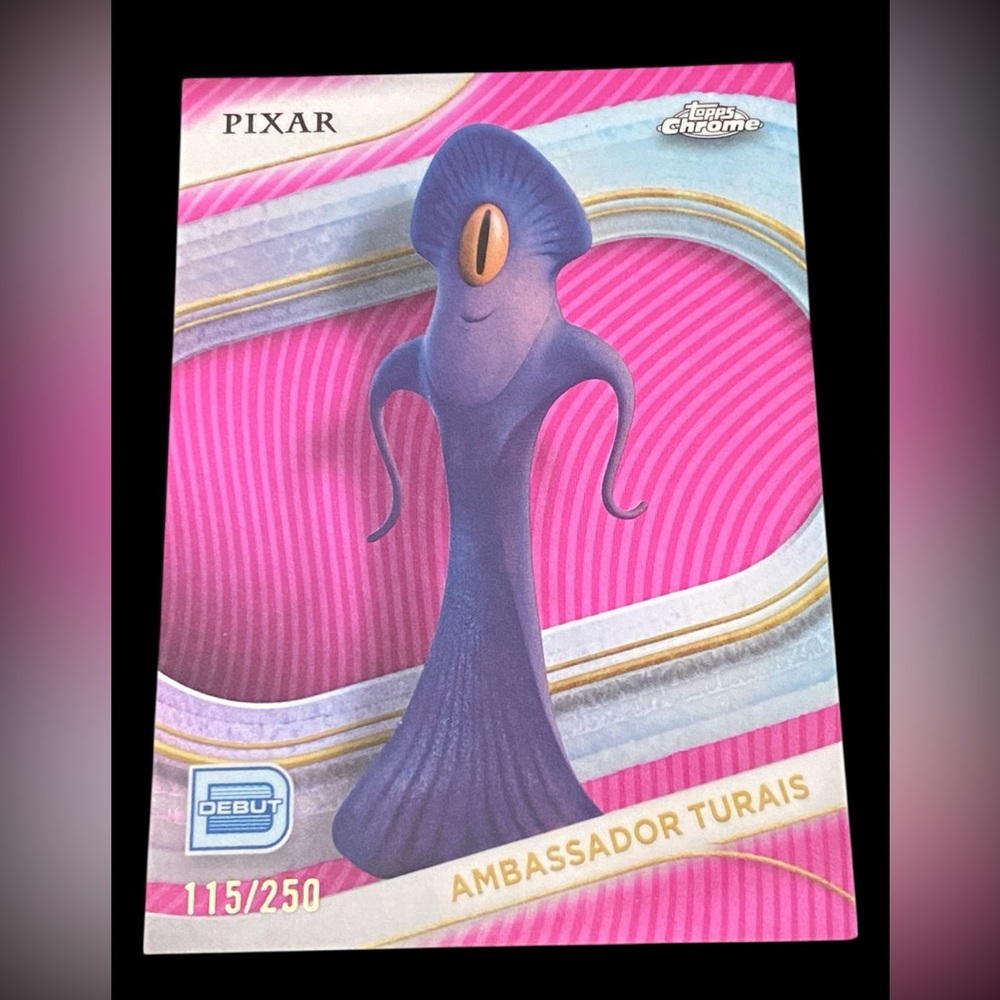 2025 Topps Chrome Disney AMBASSADOR TURAIS Debut Pink Refractor 115/250